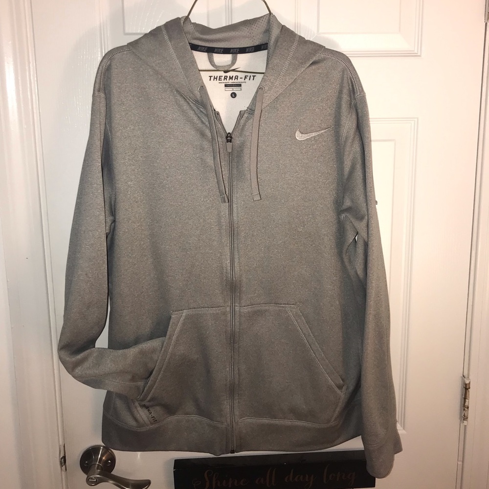 Grey zip up